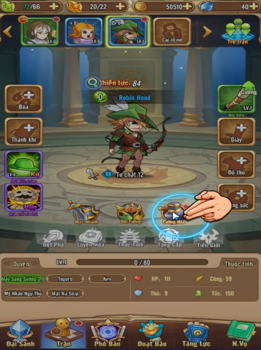 Hình ảnh trong tựa game Manga Bá Cháy