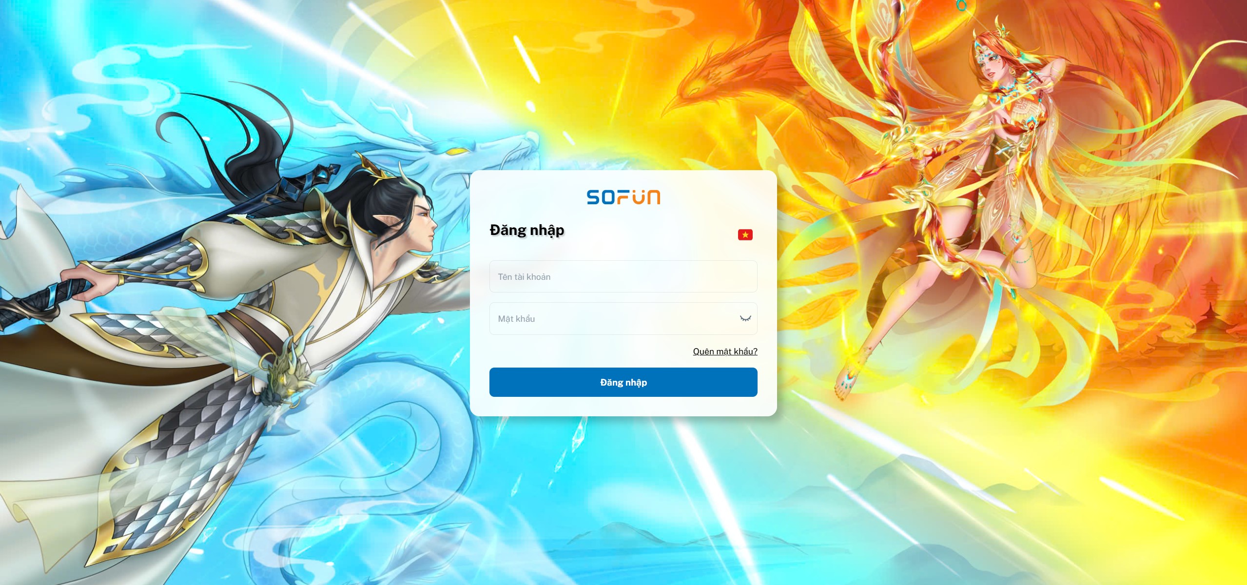 Full bộ code Great Sky Giao diện của Sofun, sau đó đăng nhập vào tài khoản game
