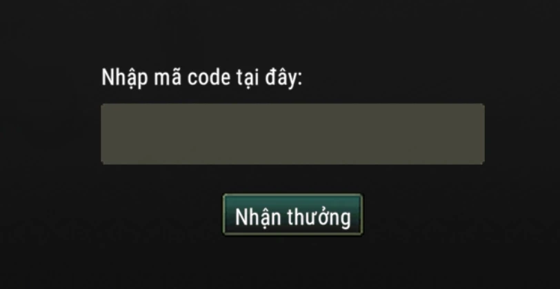 Full bộ code Võ Kiếm Origin Nhập giftcode Võ Kiếm Origin và nhấn nút "Nhận thưởng"