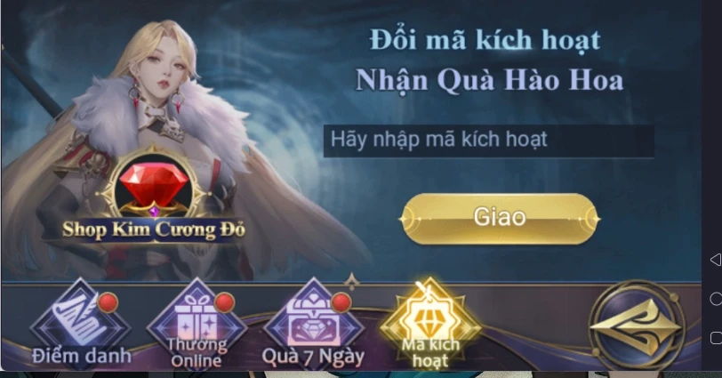 Full bộ code Võ Thần Kỳ Tích Nhập chính xác Giftcode Võ Thần Kỳ Tích và nhấn nút “Giao” để xác nhận.