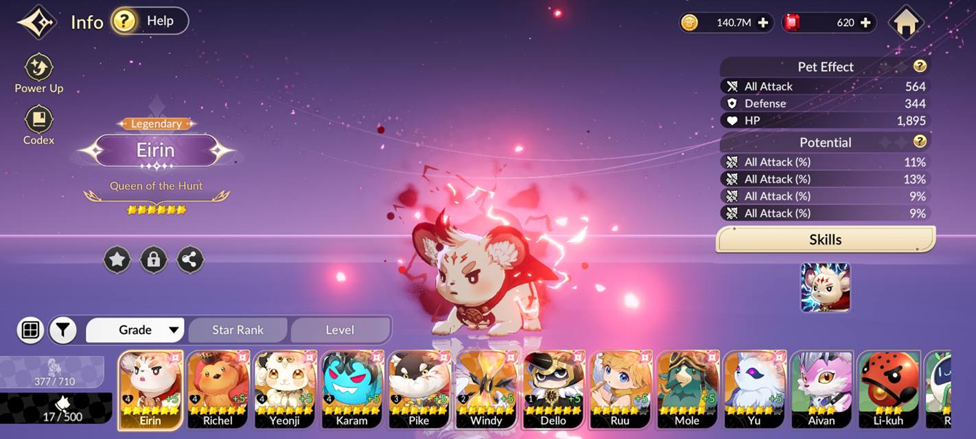 Hình ảnh giao diện nhân vật Erin trong game Seven Knights