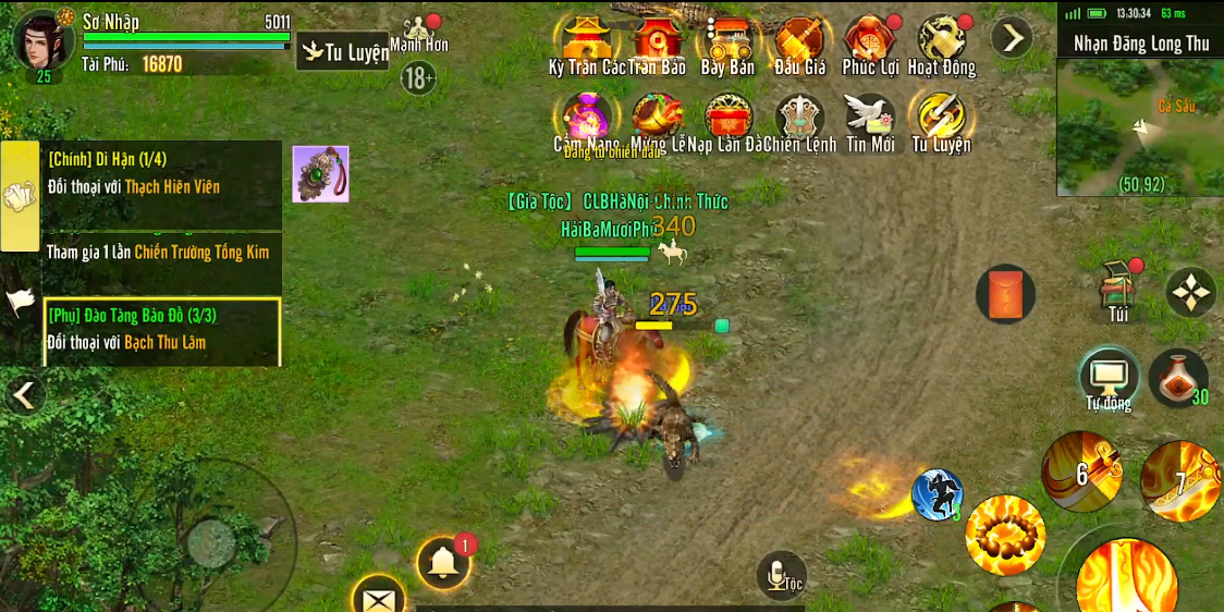 Hình ảnh giao tranh trong game Kiếm Thế Origin