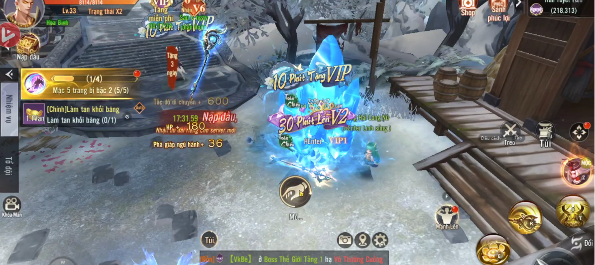 Hình ảnh giao chiến trong game Chiến Giới 4D