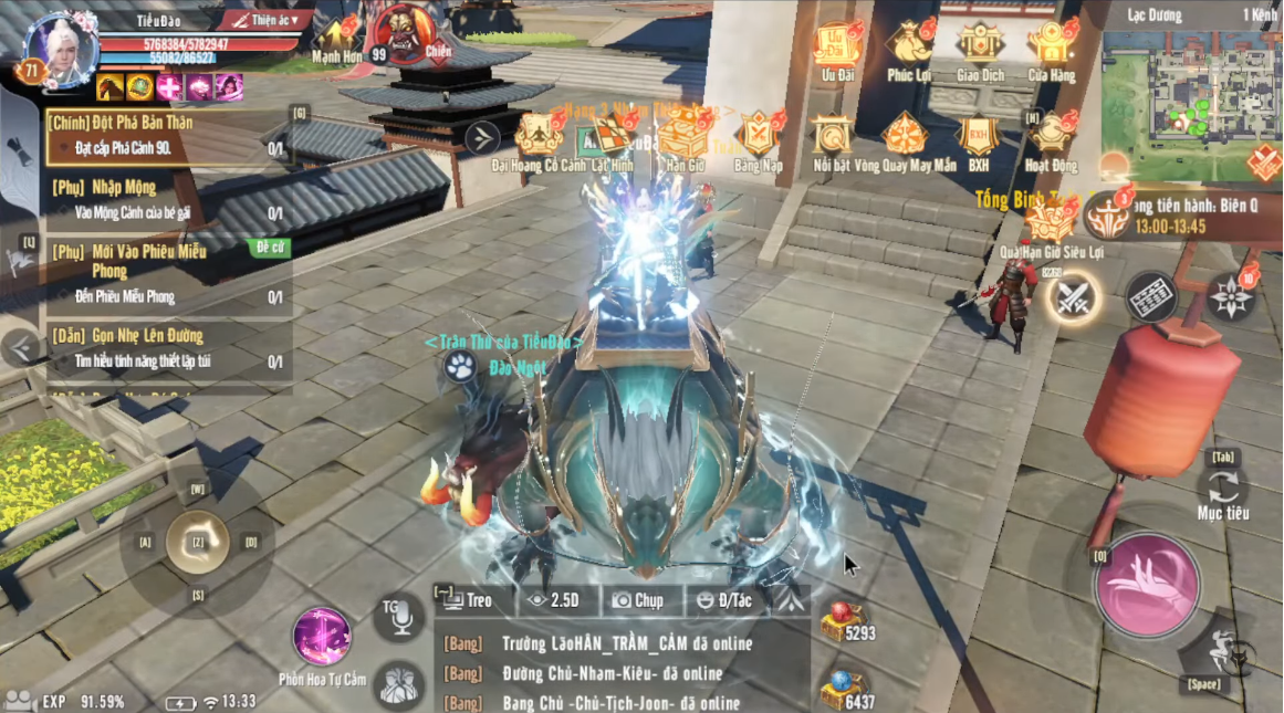 Hình ảnh giao tranh trong game Thiên Long Bát Bộ 2 VNG