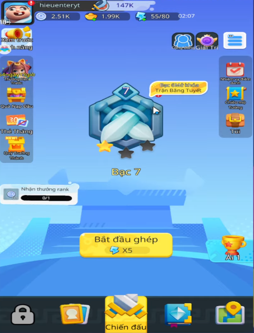 Hình ảnh trong tựa game Đại Chiến Tiểu Binh