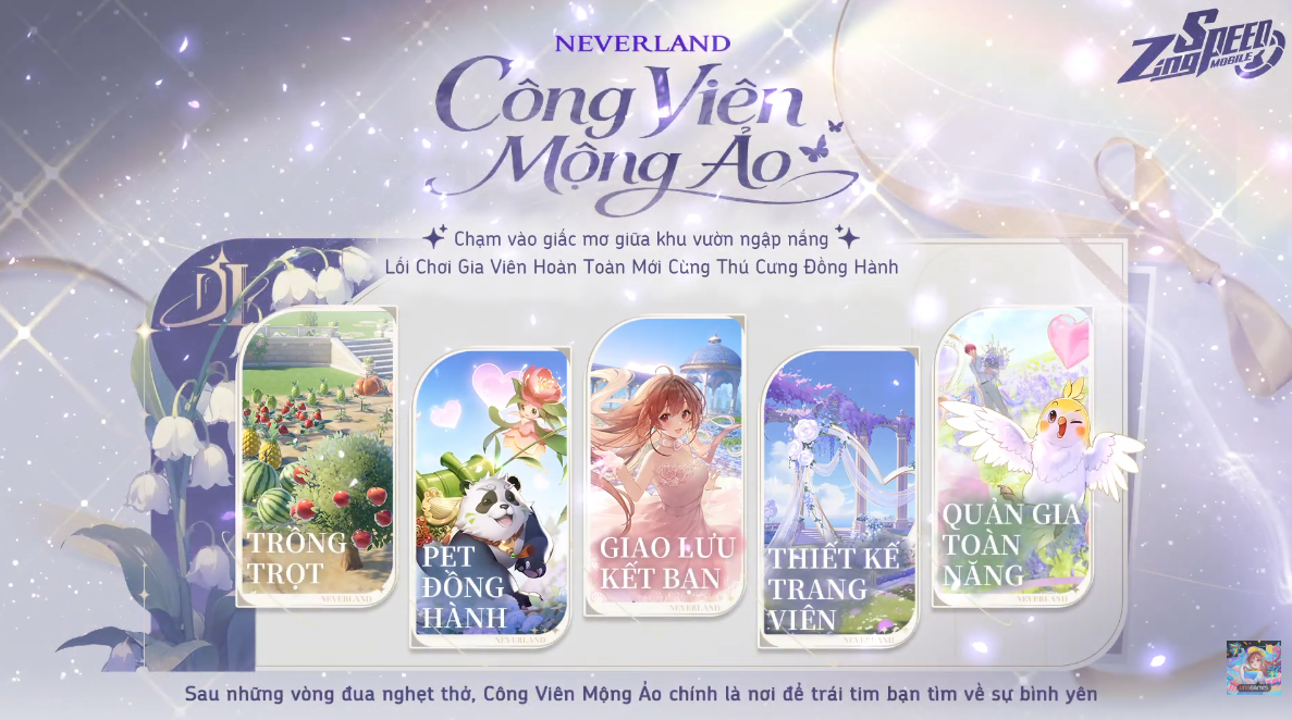 Hìnha nrh Công Viên Mộng Ảo của game ZingSpeed Mobile