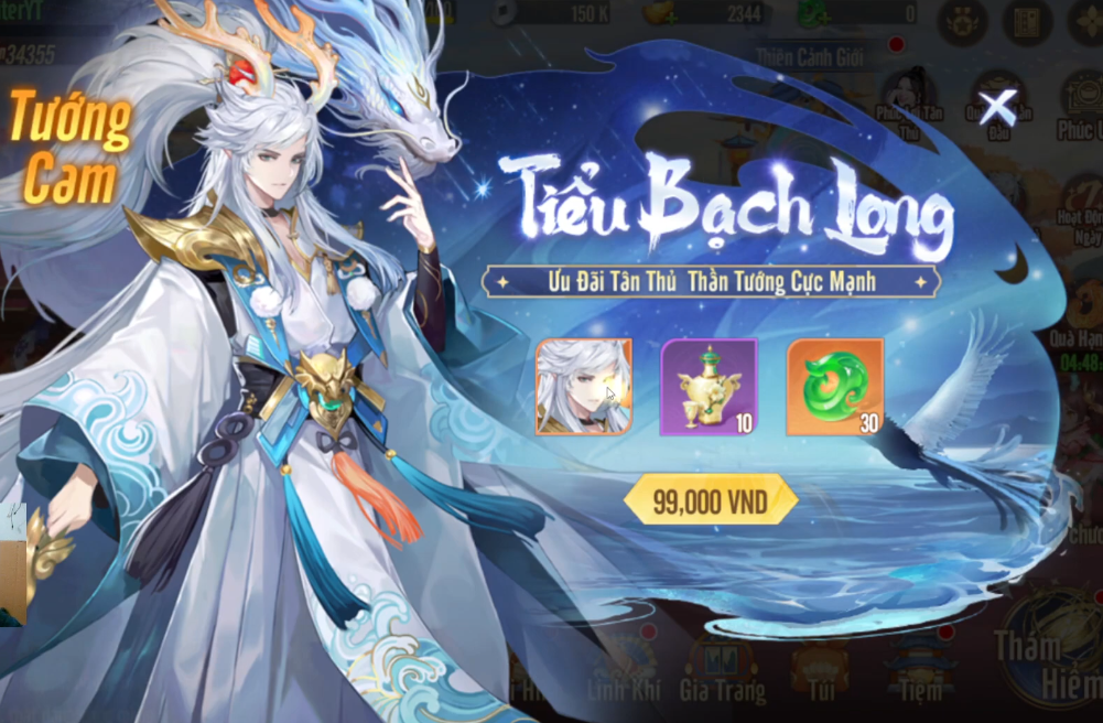Thần tướng Tiểu Bạch Long - Tây Du VNG: Đại Náo Tam Giới