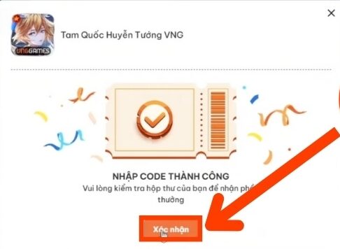 Hãy bấm chọn vào mục Xác nhận