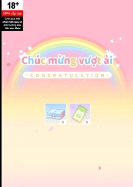 Màn hình sẽ hiển thị "Chúc mừng vượt ải"