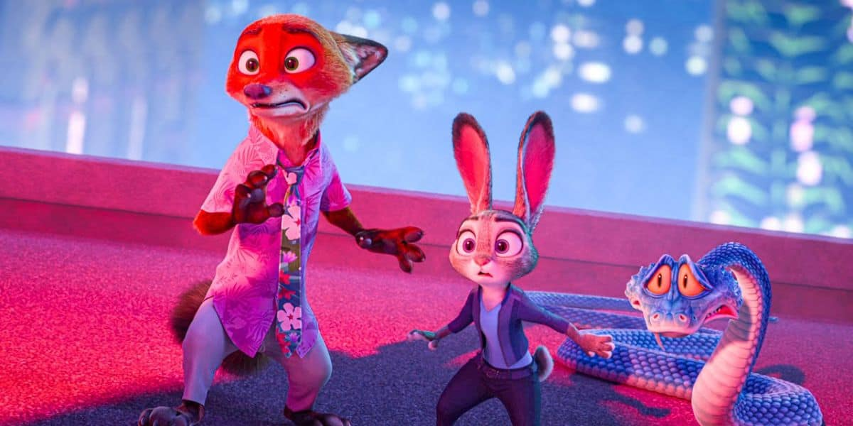 Hình ảnh cáo Nick Wilde và thỏ Judy Hopps