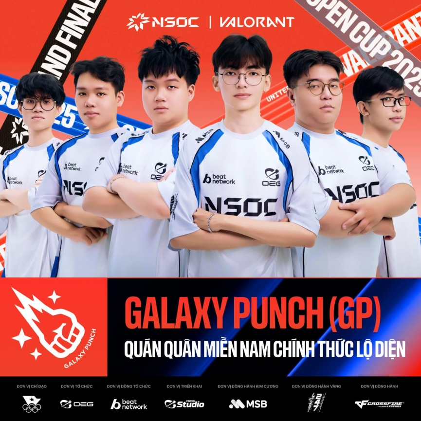 Galaxy Punch là Quán quân miền Nam, tiến thẳng vào Chung kết Quốc gia NSOC 2025 bằng thành tích bất bại tại vòng loại khu vực.