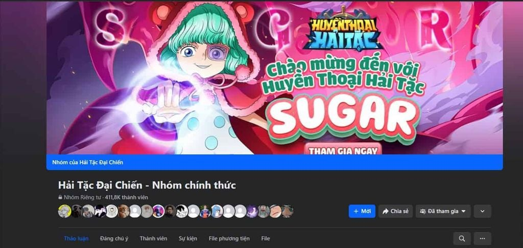 Tham gia vào cộng đồng game chính thức của Huyền Thoại Hải Tặc