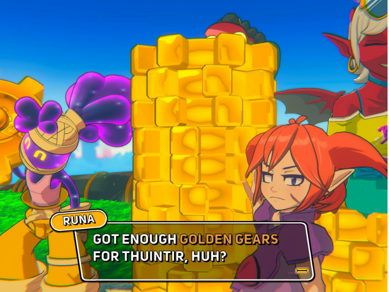 Khung cảnh chi tiết nhân vật Runa trong game Demon Tides