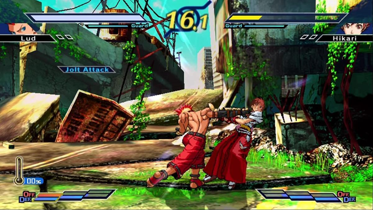 Khung cảnh hai nhân vật chiến đấu trong game The Rumble Fish 2: Nintendo Switch