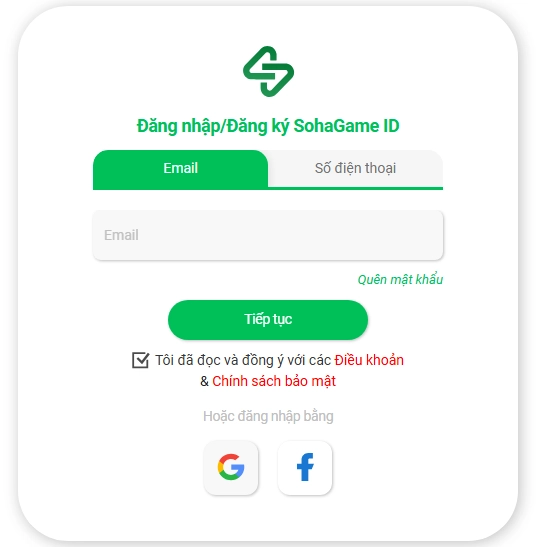 Truy cập vào trang Sohagame, hãy đăng nhập vào game Tây Du Tầm Bảo