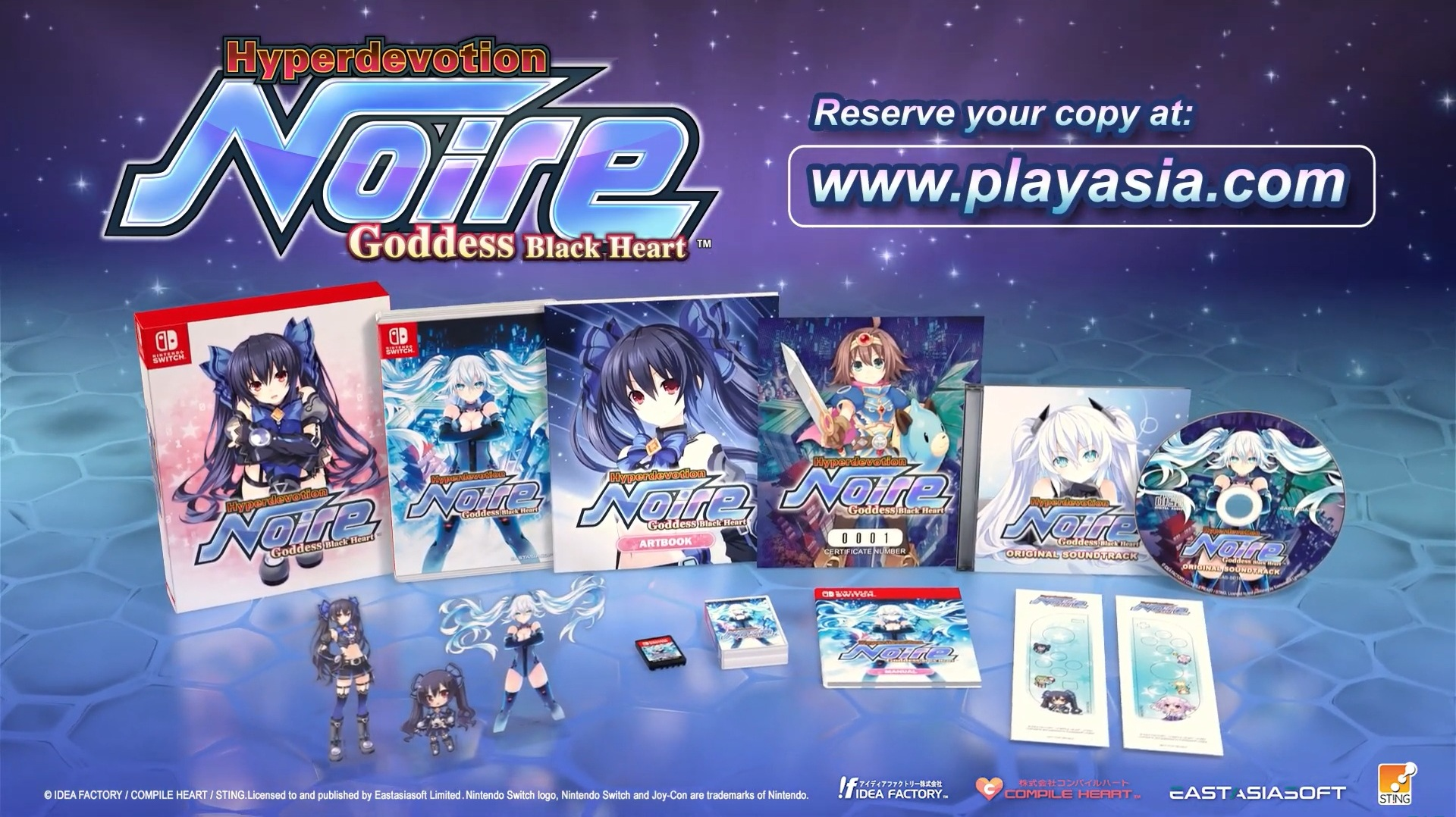 Hyperdevotion Noire: Goddess Black Heart sắp ra mắt tại Châu Á vào 2026 với các phiên bản khác nhau