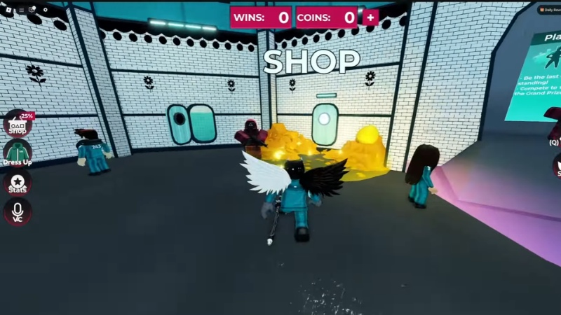 Hãy đi vào vùng cửa hàng (Shop)