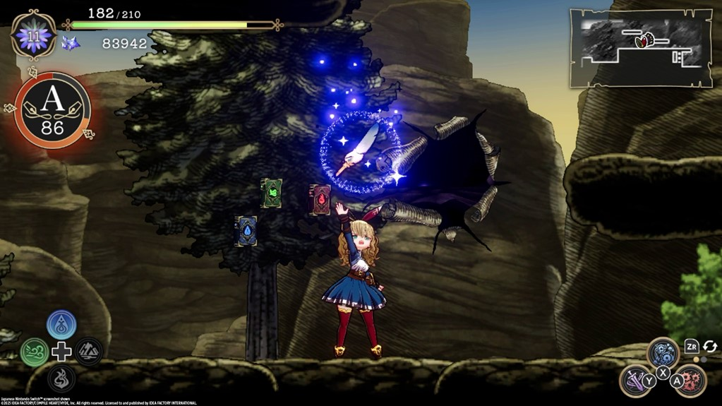 Khung cảnh trận chiến trong tựa game Ariana and the Elder Codex