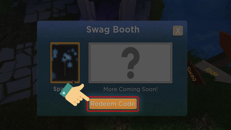 Nhấn chọn Redeem Code xuất hiện trên màn hình