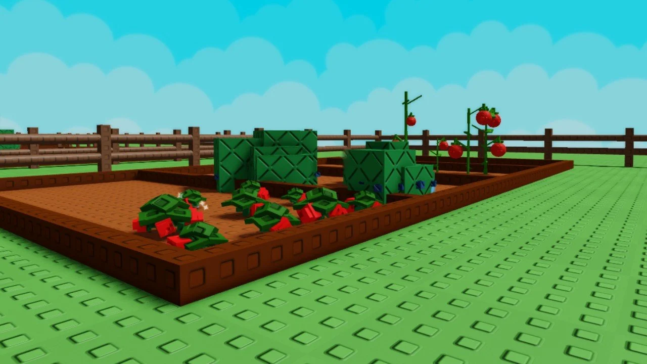 Hình ảnh trồng trọt trong game Grow a Garden