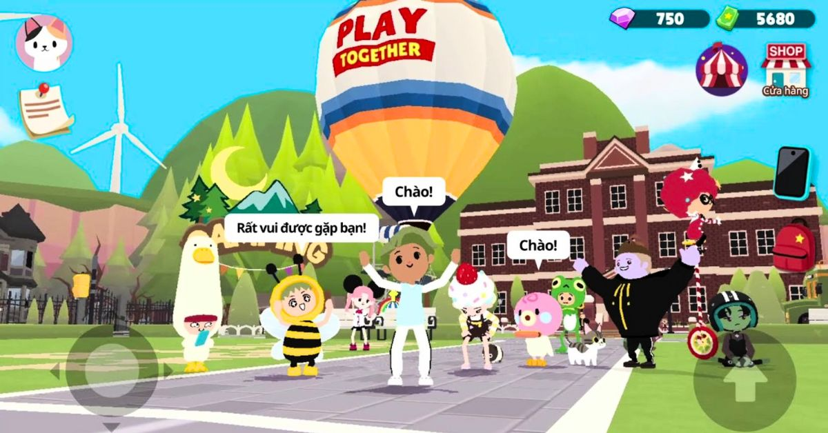 Hình ảnh trong tựa game Play Together