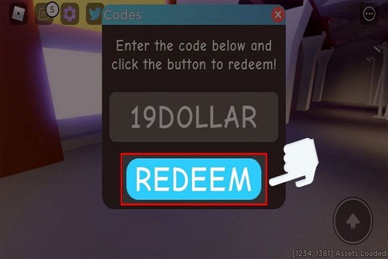 Hãy nhấn chọn Redeem để xác nhận phần thưởng