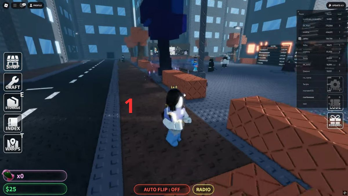 Đăng nhập vào game Heads Please trên Roblox