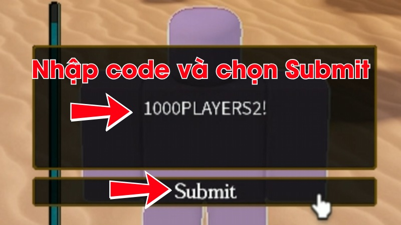 Nhập mã Giftcode Wagarashi và bấm chọn mục Submit