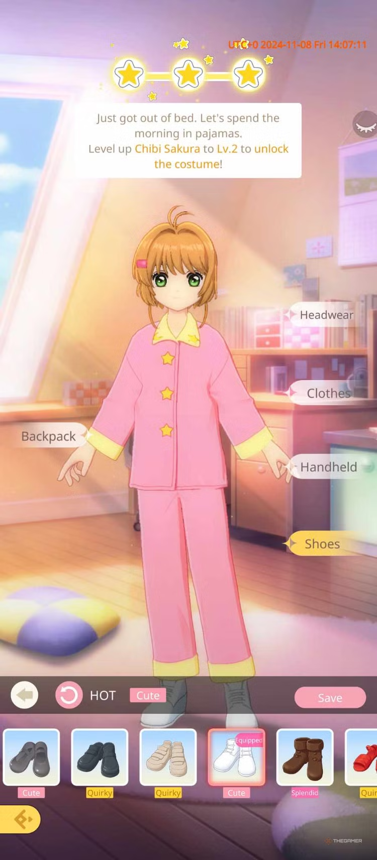 Người chơi lên đồ Pajama cho Sakura