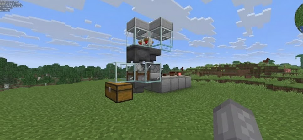 Trại gà hoàn chỉnh của game thủ trong Minecraft
