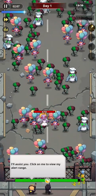 Cảnh chiến đấu trong game BangBang Zombie Shelter Wars