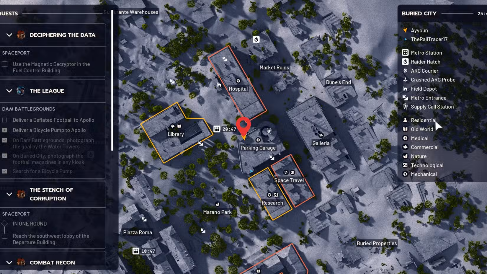 Game thủ di chuyển đến vị trí thứ 2 là Parking Garage