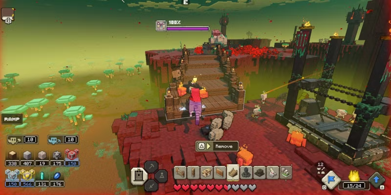 Game thủ nên xây dựng nhiều ramp để đuổi kịp Devourer