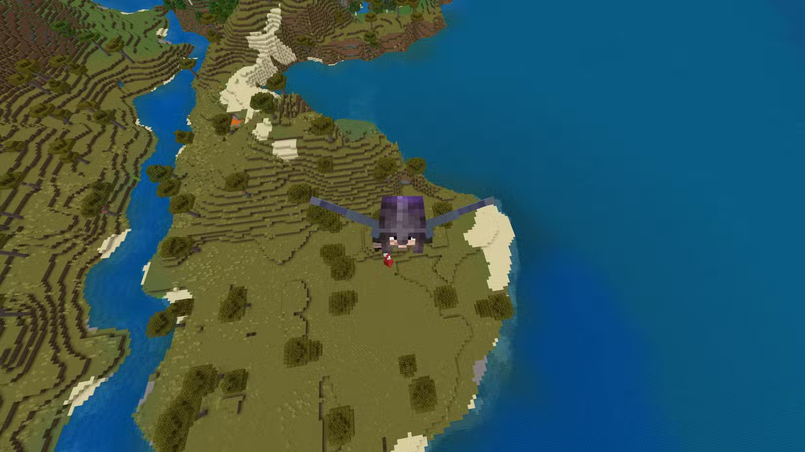 Game thủ nên khởi hành ở vị trí cao khi sử dụng Elytra