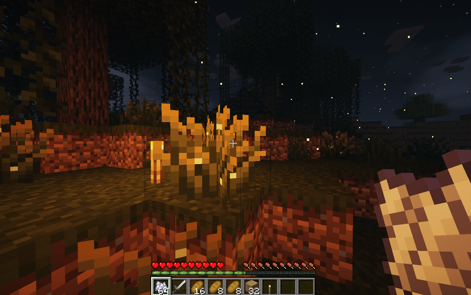 Firefly Bushes trong game Minecraft với bản cập nhật Spring to Life (Java Edition 1.21.5 và Bedrock Edition 1.21.70)