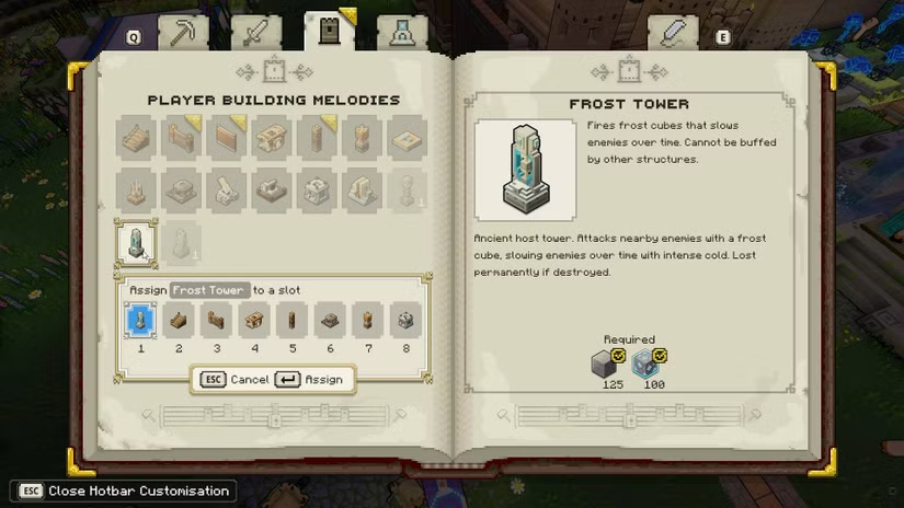Thông tin chi tiết về Frost Tower trong game Minecraft Legends