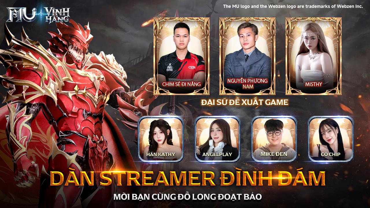 Nhà phát hành hợp tác với các Streamer/YouTuber nổi tiếng để tặng code độc quyền cho người xem
