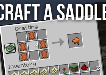 Minecraft: Cách làm yên ngựa (Saddle)