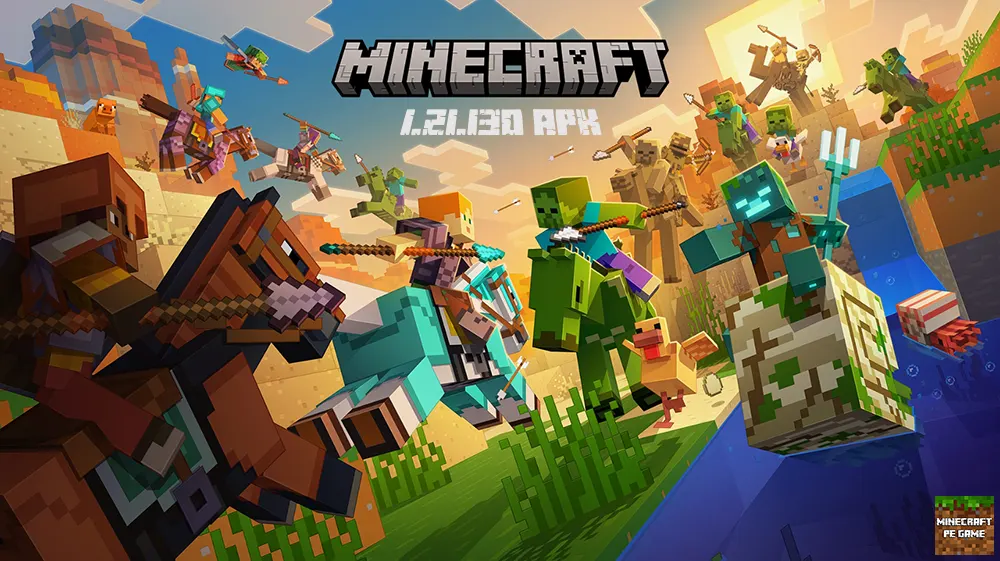 Tựa game Minecraft nổi bật với sandbox 3D thế giới mở nơi người chơi sẽ khai thác và xây dựng bằng khối