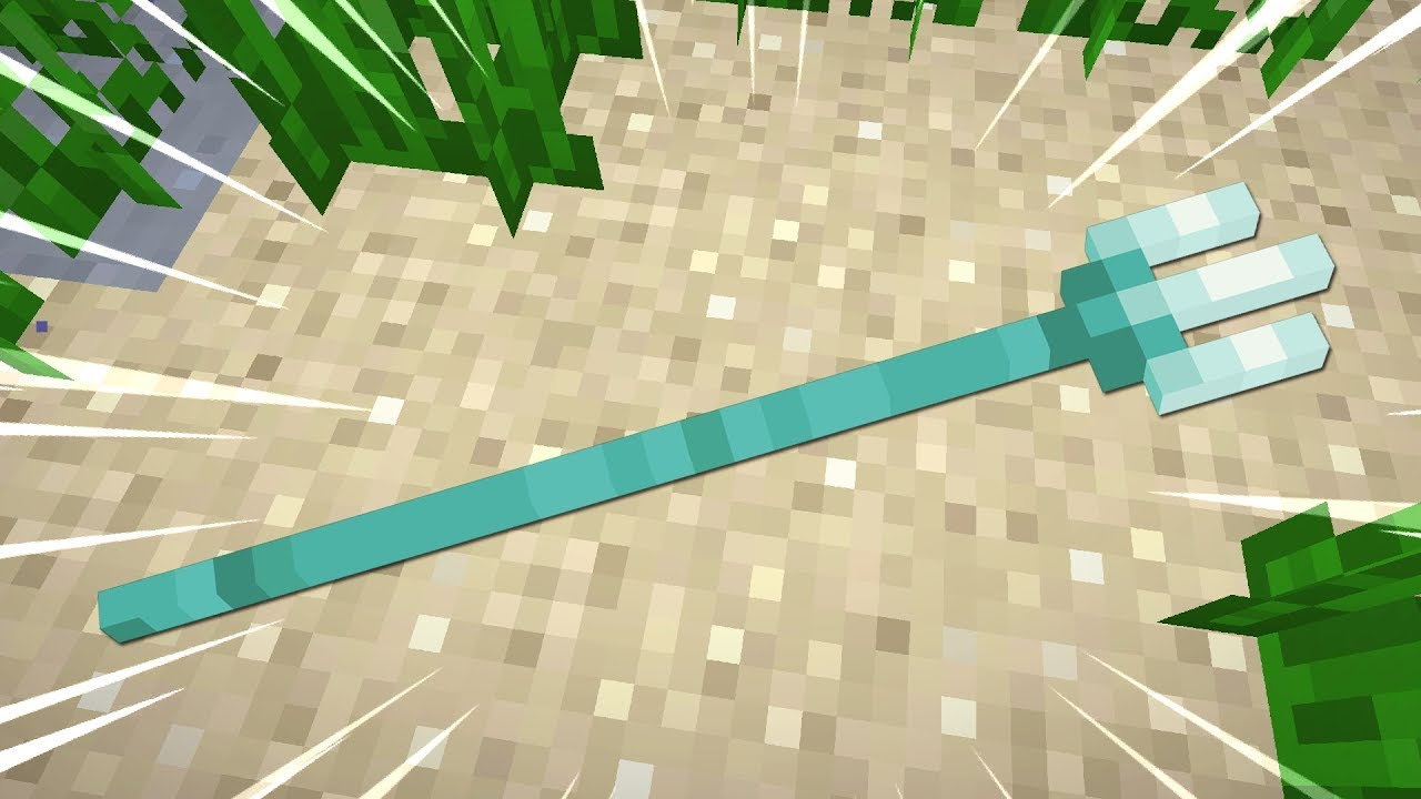 Trident trong game Minecraft
