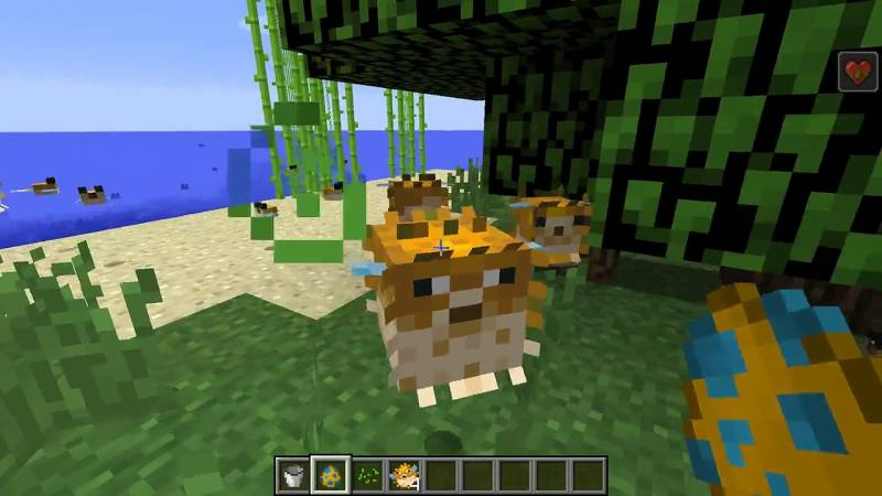 Pufferfish trong game Minecraft