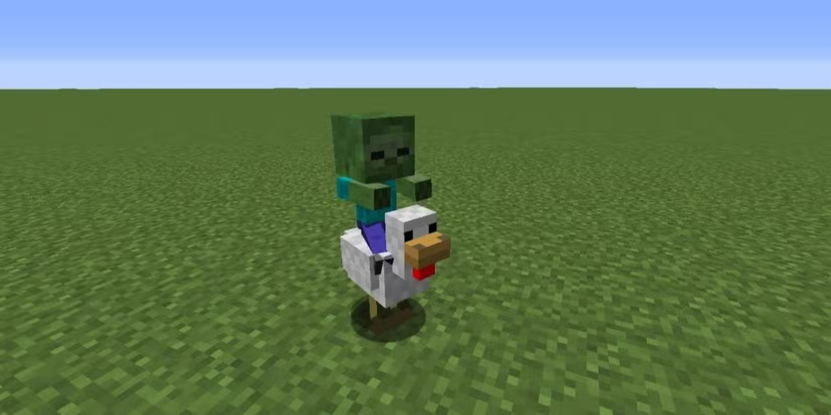 Việc tạo ra Chicken Jockey tự nhiên trong Minecraft là tỷ lệ rất thấp
