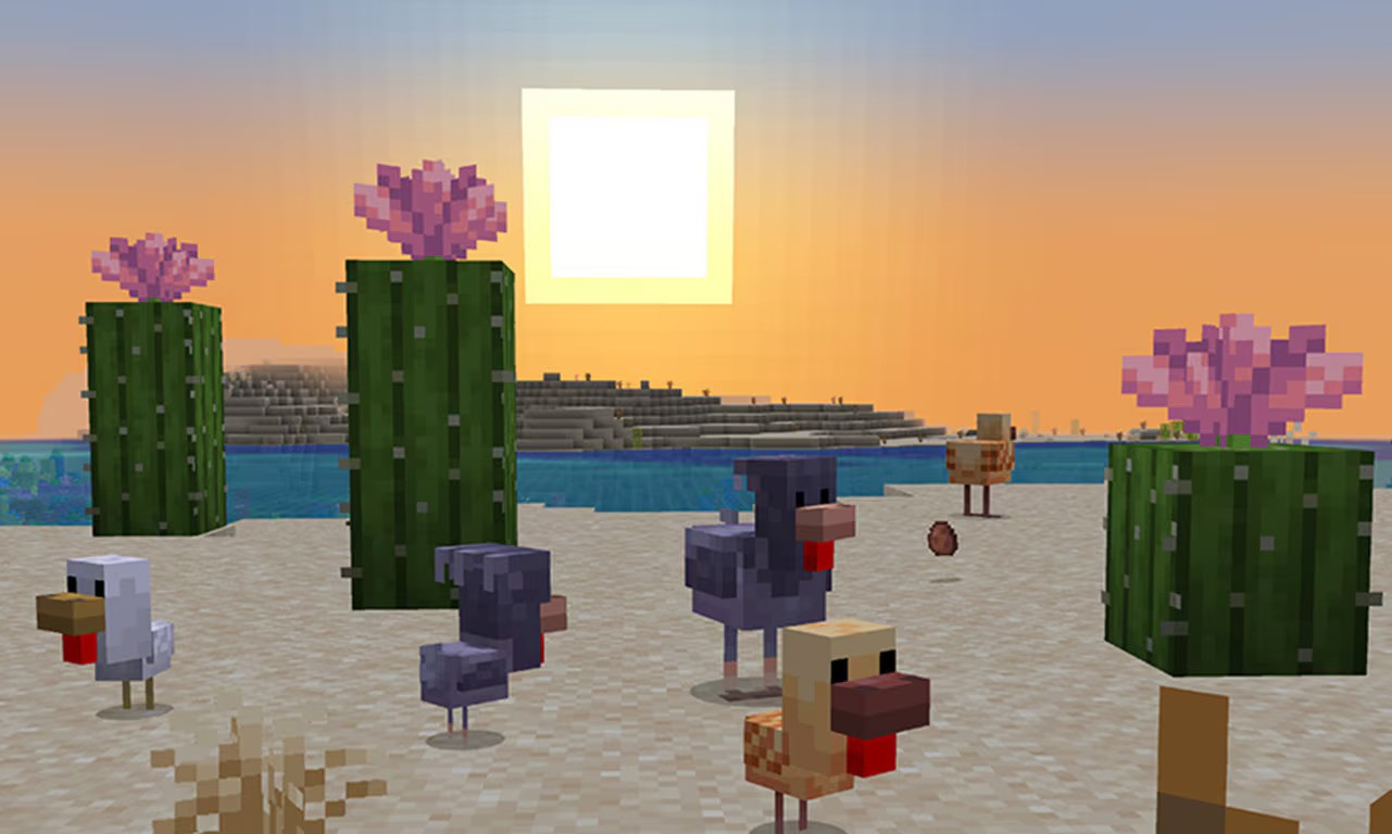 Hoa Xương Rồng trong game Minecraft