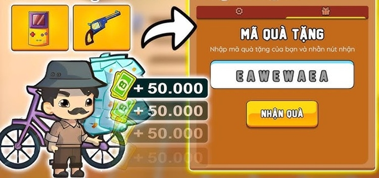 Nhập mã Giftcode Trở Về Tuổi Thơ và bấm Nhận Quà