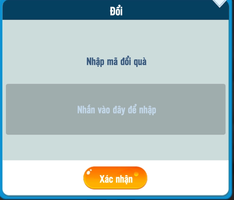 Nhập mã Giftcode Học Viện Thiên Tài vào ô trống và bấm Xác nhận