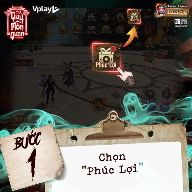 Chọn vào mục Phúc Lợi