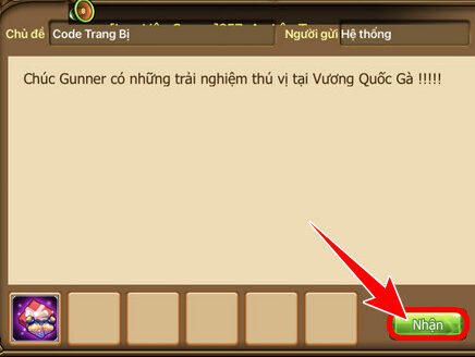 Chọn vào Nhận để nhận hết tất cả các phần thưởng