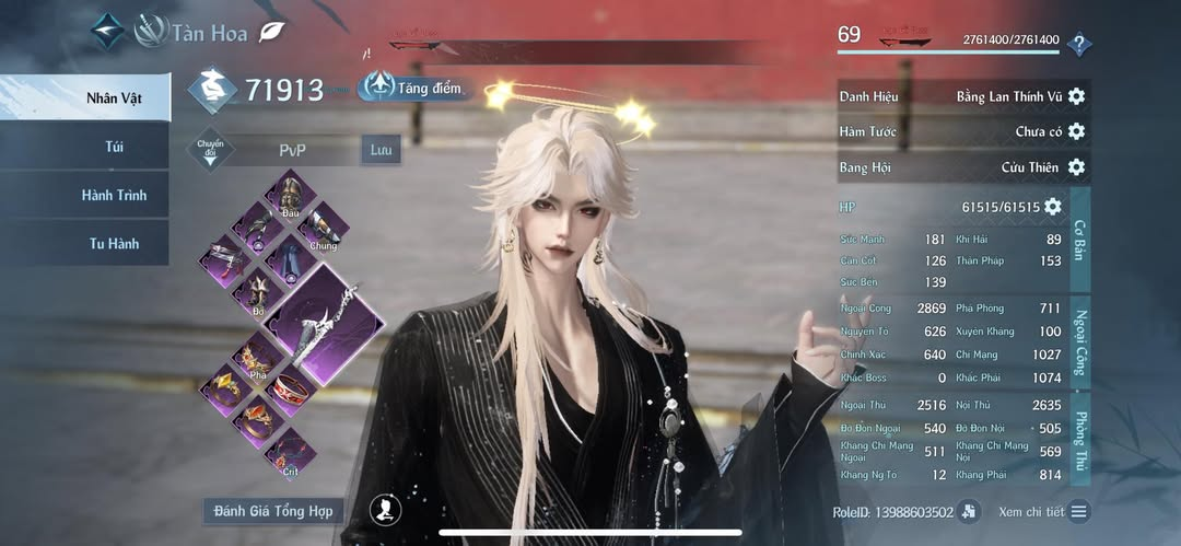 Hình ảnh nhân vật trong game Nghich Thủy Hàn