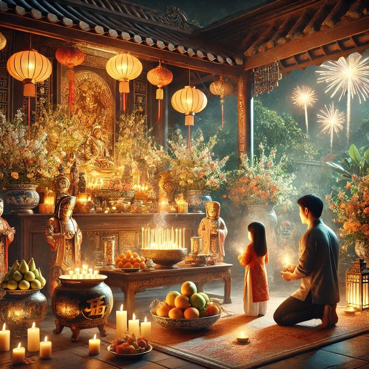 Cúng giao thừa đêm 30 Tết Bính Ngọ