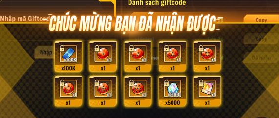 Màn hình sẽ hiện phần thưởng bạn nhận được